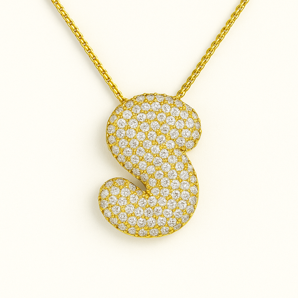 Golden Initial Necklace