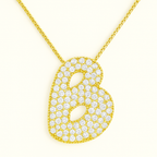 Collier initiales dorées