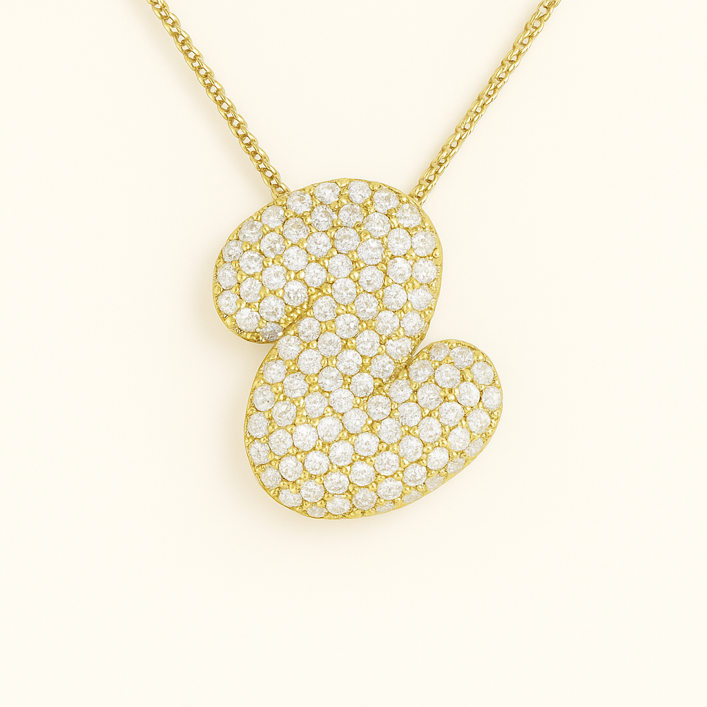 Collier initiales dorées