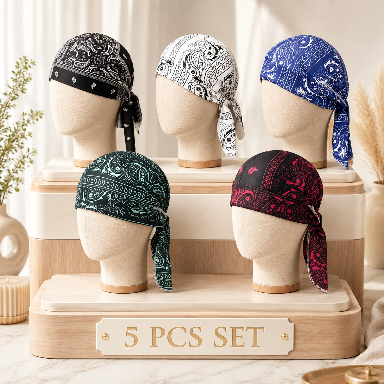 The Paisley Tie-Back Bandana
