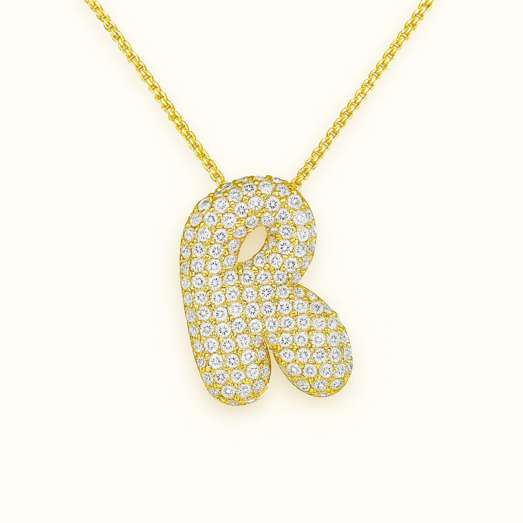 Collier initiales dorées