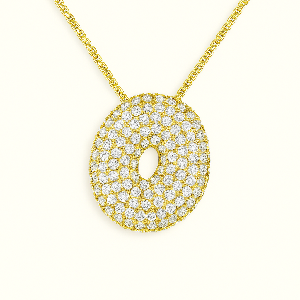Collier initiales dorées