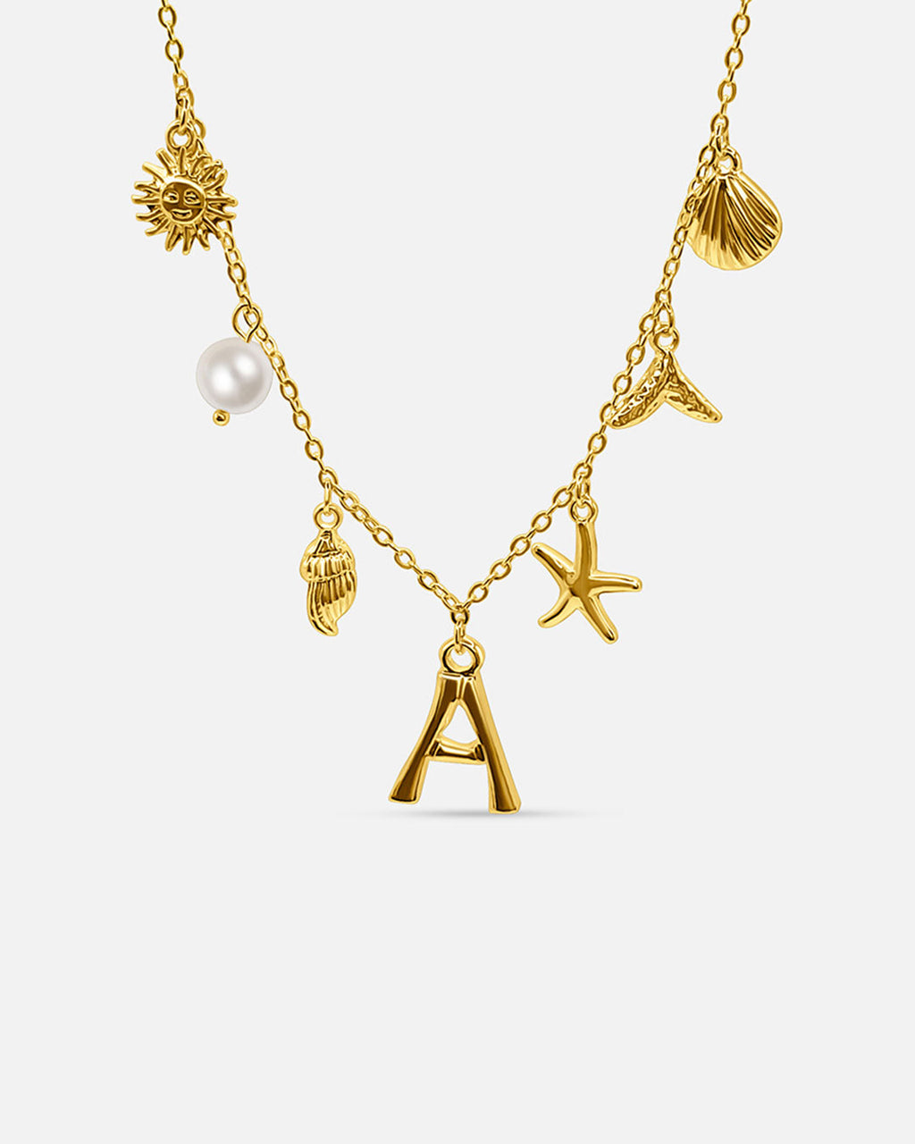 Summer Initial Necklace