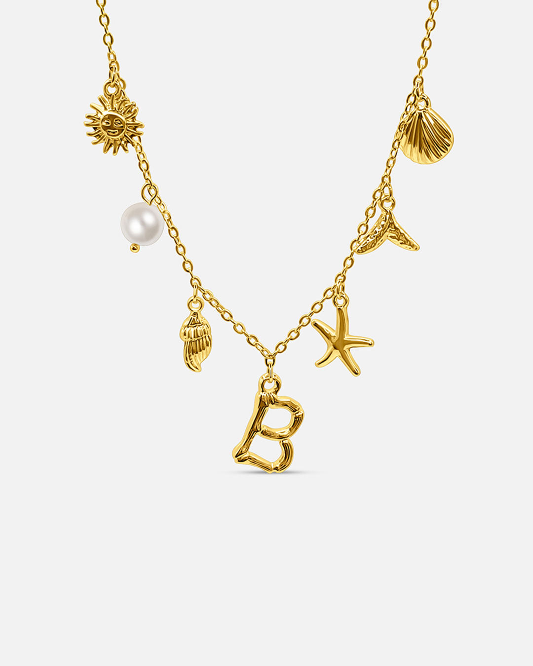 Summer Initial Necklace