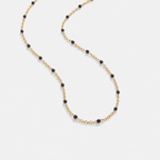 Black Beaded Necklace