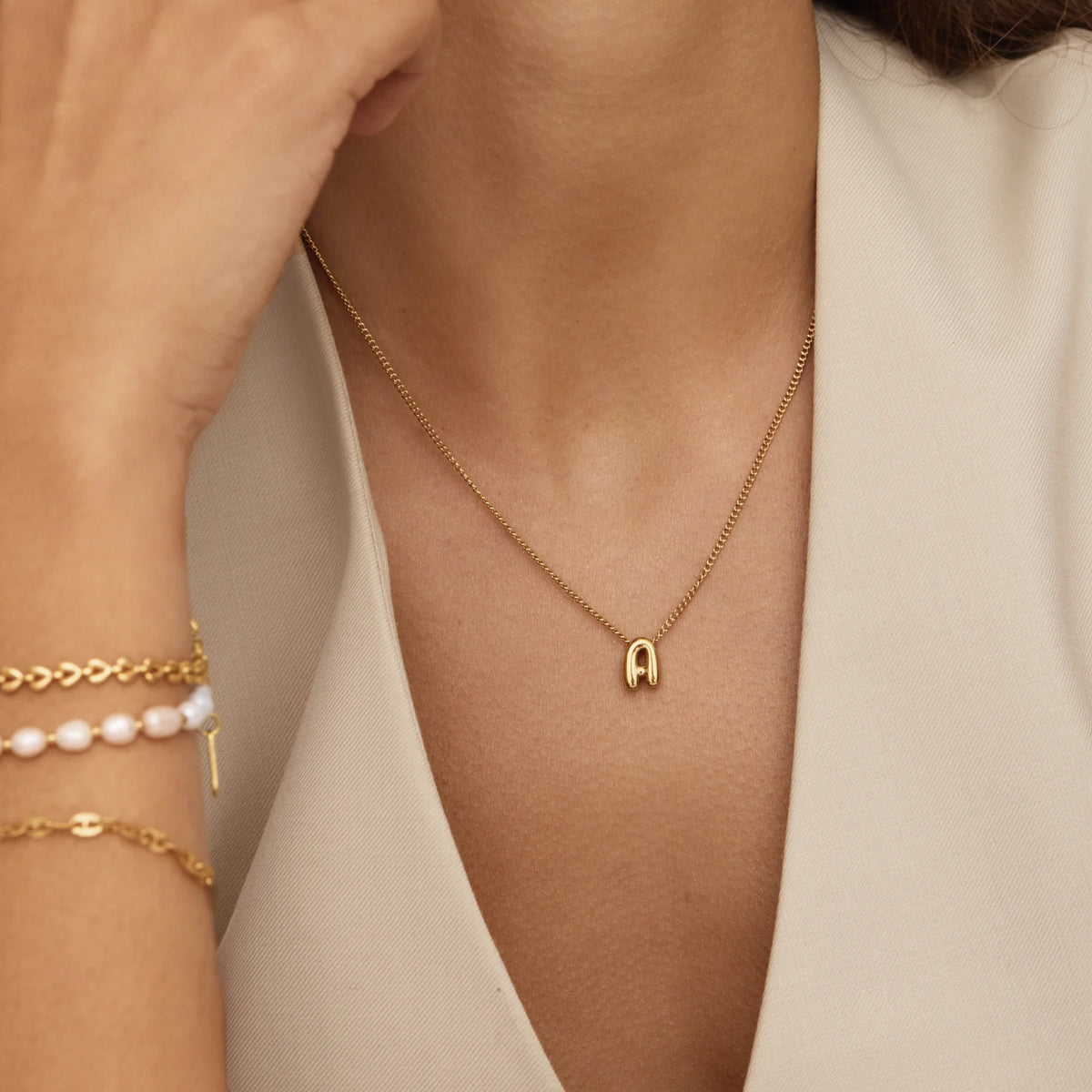 Collier pendentif bulle initiale
