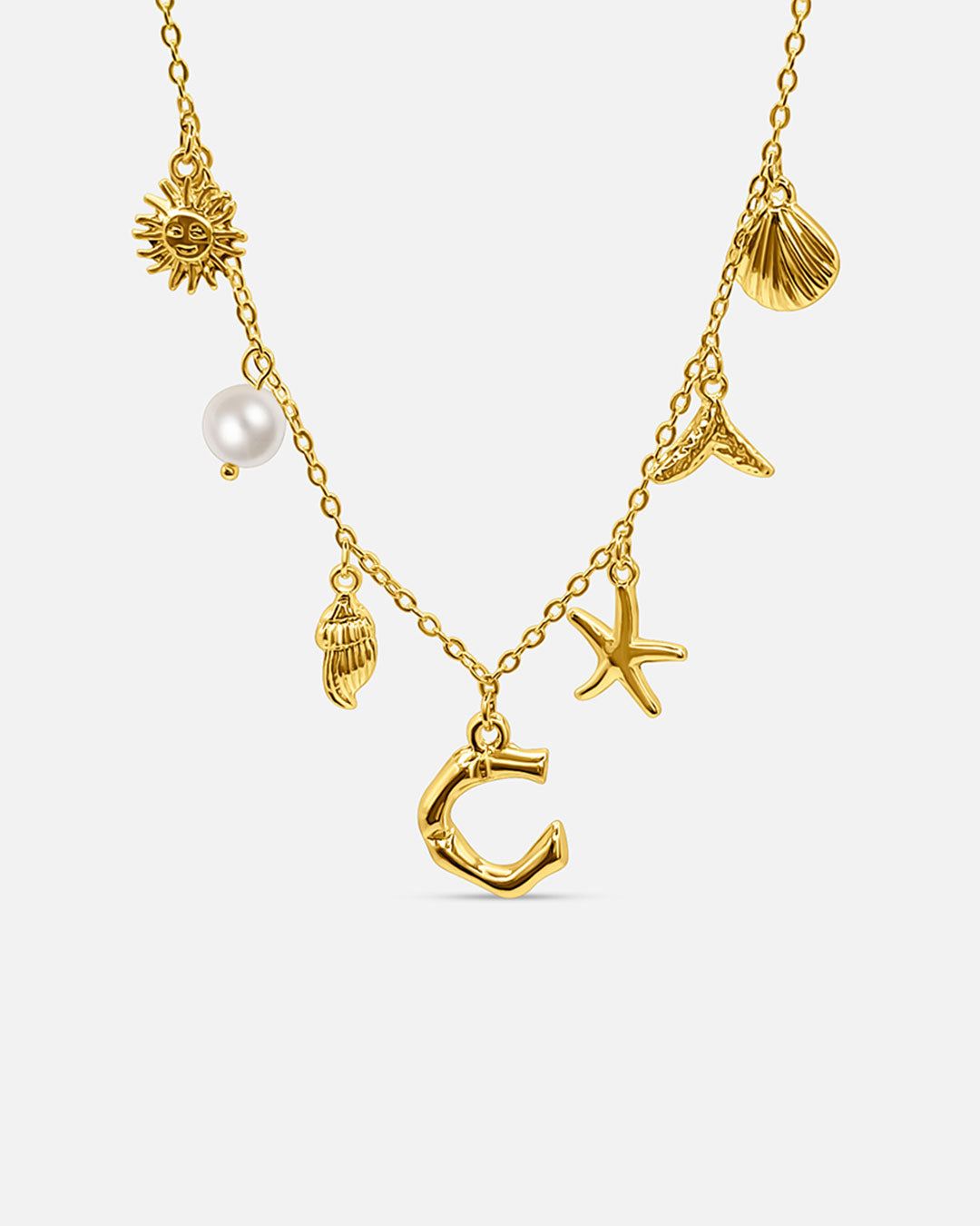 Summer Initial Necklace