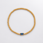 Bracelet pierre de naissance perlé or