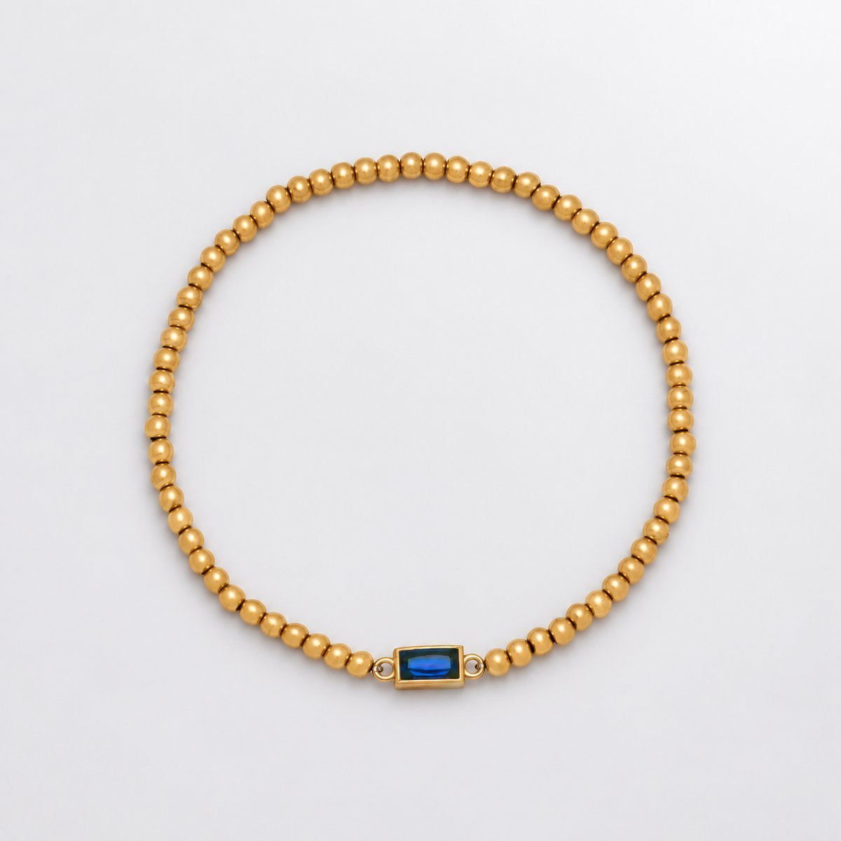 Bracelet pierre de naissance perlé or