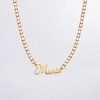 Collier de tennis prénom