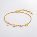 Armband mit Anfangsbuchstaben, Geburtsstein und Sternzeichen