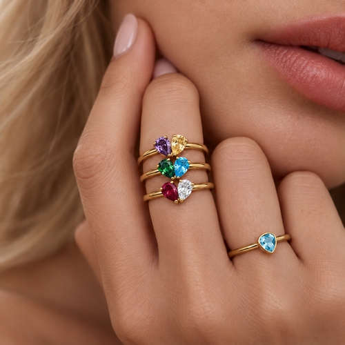 Bague pierre de naissance « Better Half »