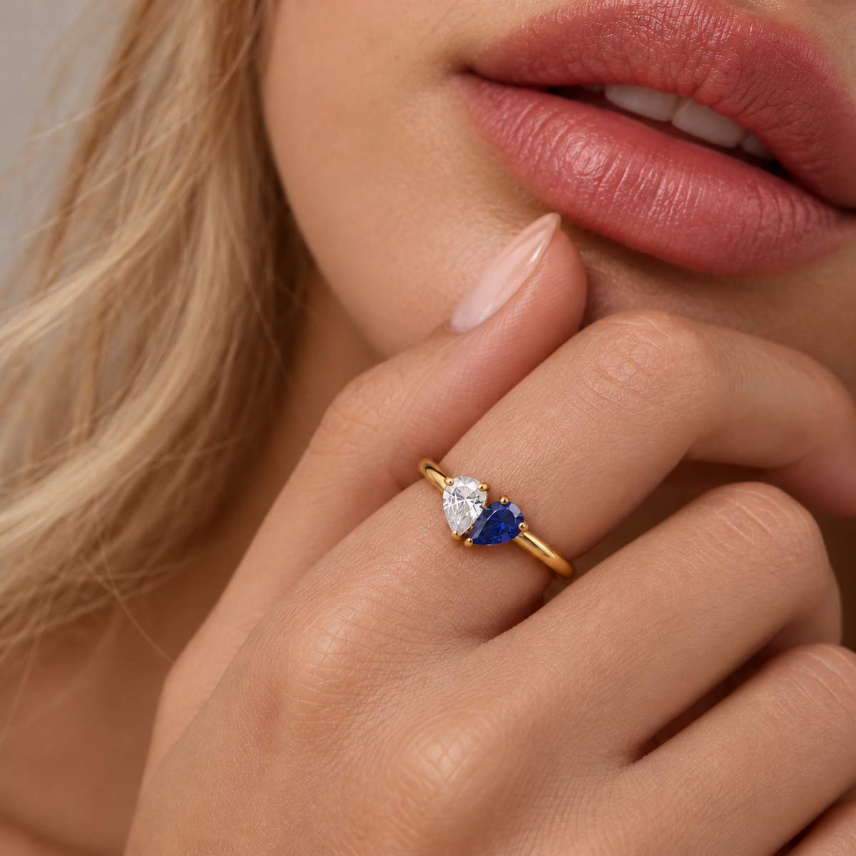Bague pierre de naissance « Better Half »