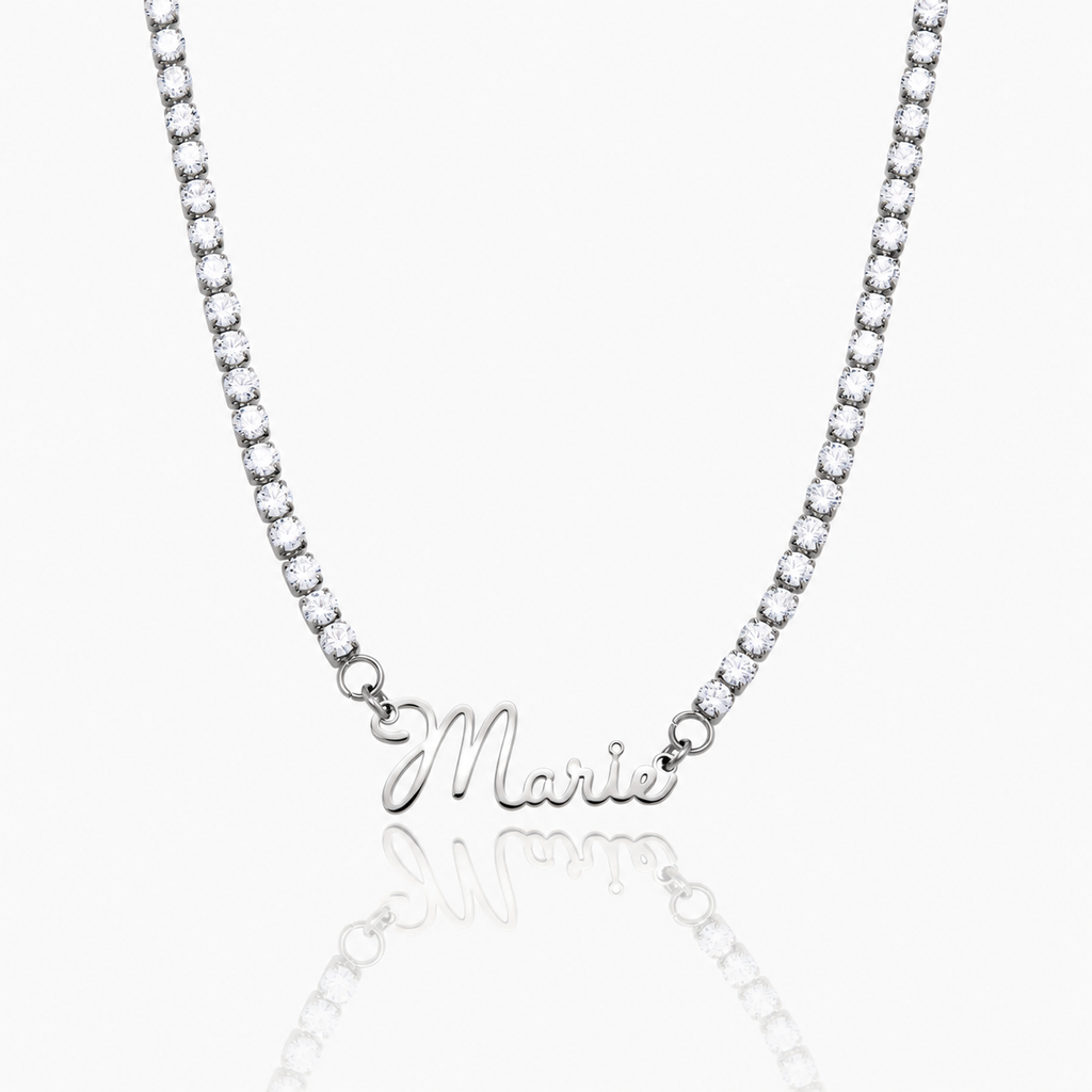 Collier de tennis prénom