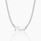 Collier de tennis prénom