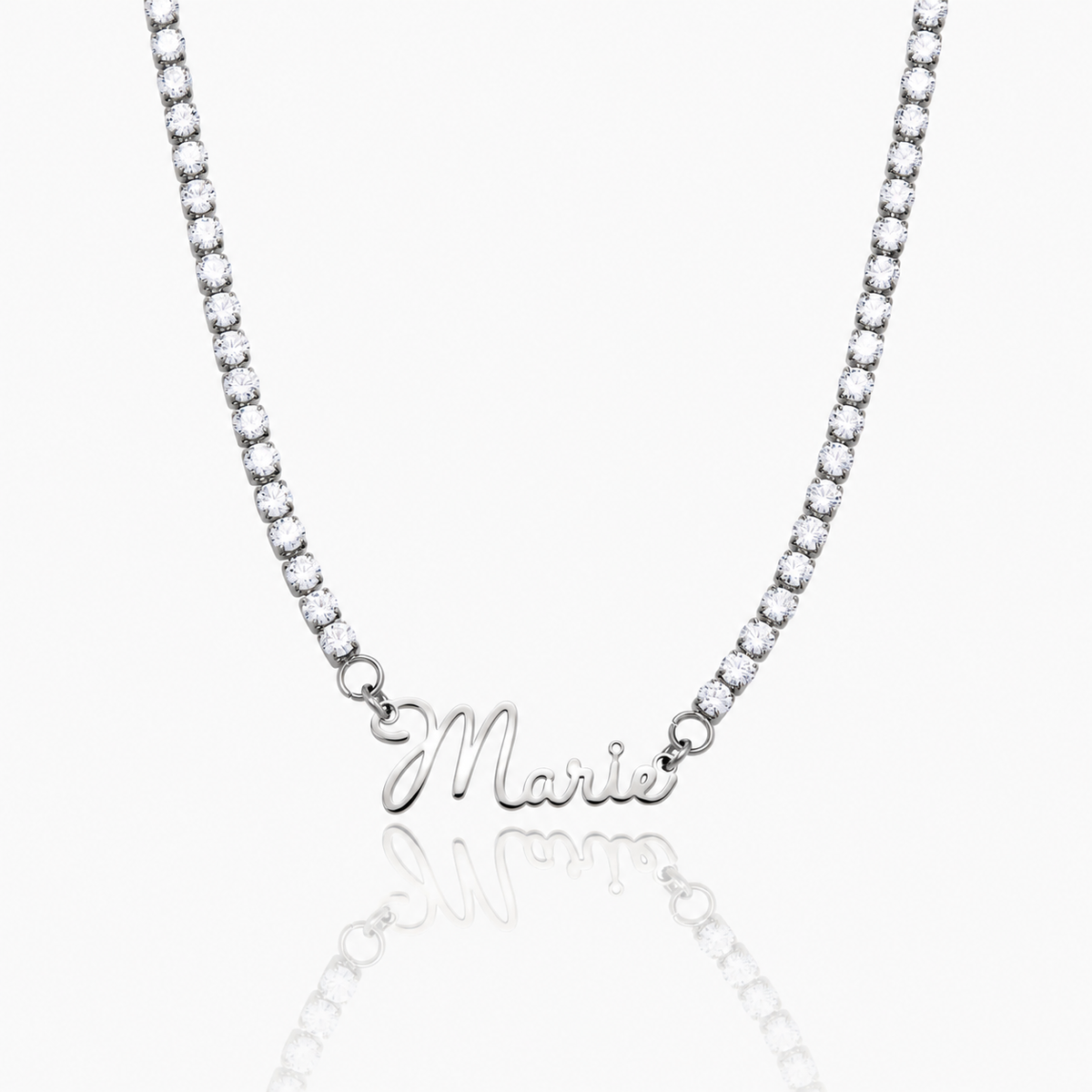 Collier de tennis prénom