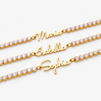 Bracelet tennis Signature Name