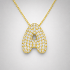 Collier initiales dorées