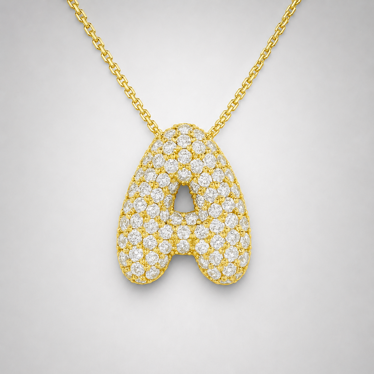 Collier initiales dorées