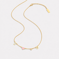 Initial Heart Necklace with Birthstone and Zodiac Sign