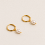 Freshwater Pearl Bella Hoop Earrings