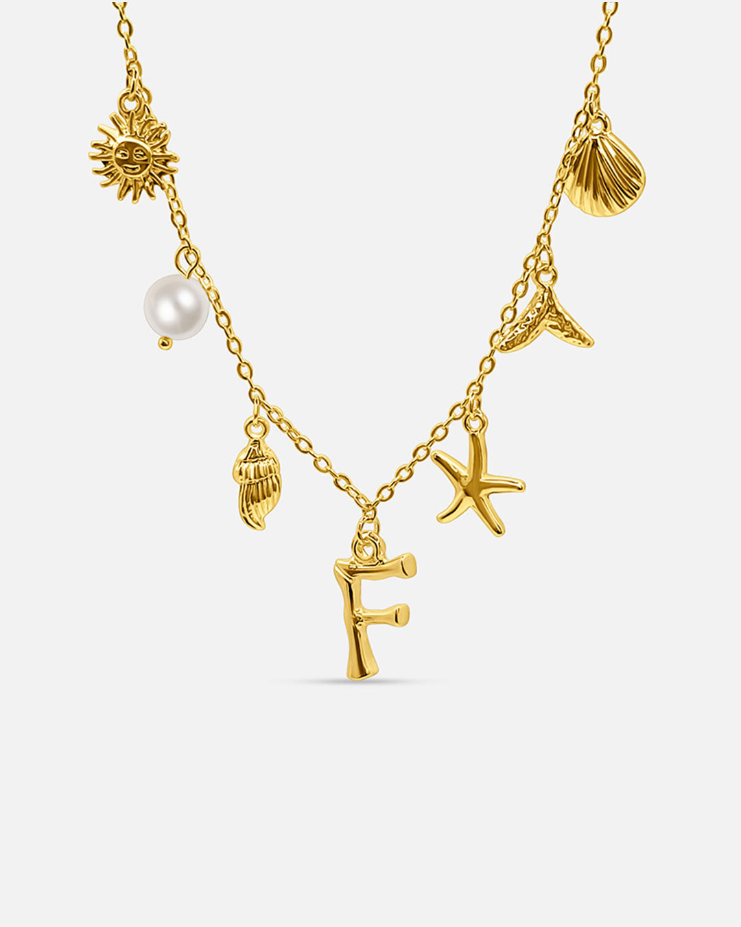 Summer Initial Necklace