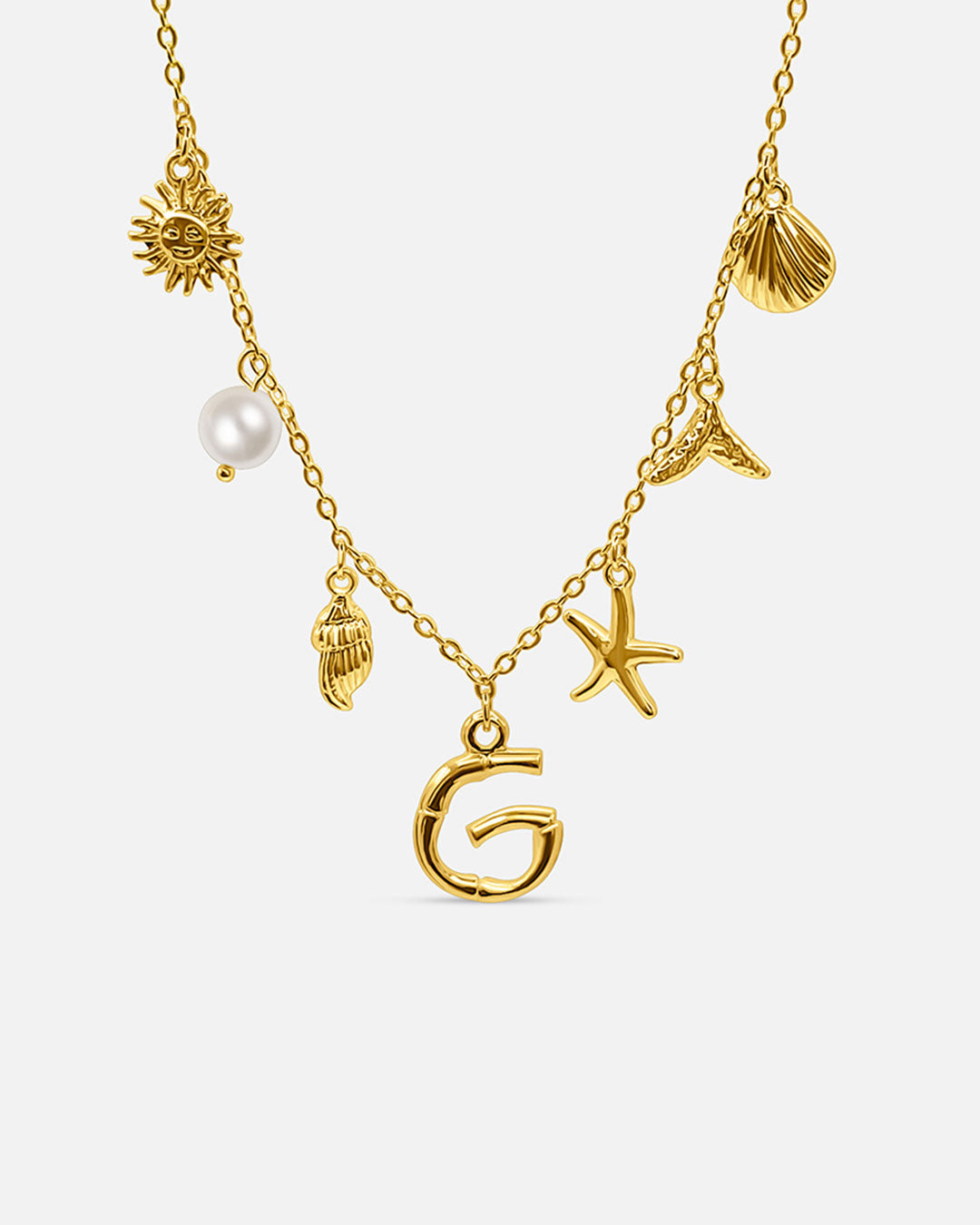 Summer Initial Necklace