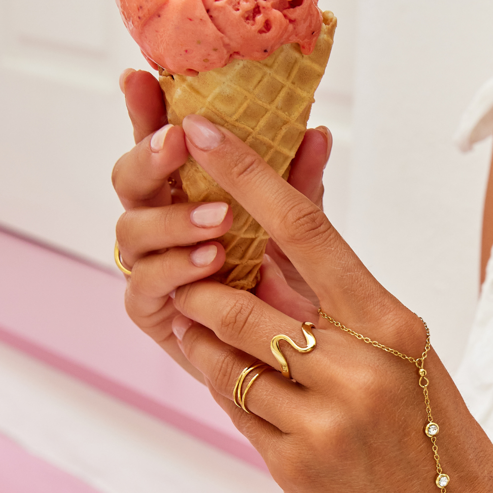 The Golden Wave Ring