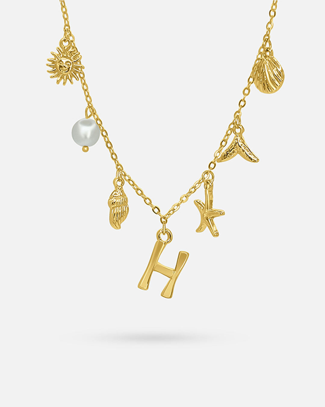 Summer Initial Necklace