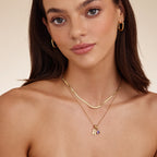 Collier Pendentif Pierre de Naissance Initiale