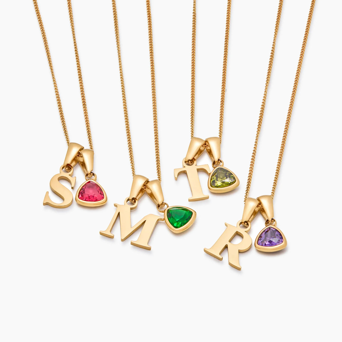 Collier Pendentif Pierre de Naissance Initiale