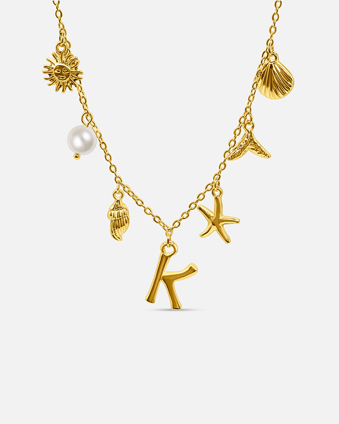 Summer Initial Necklace