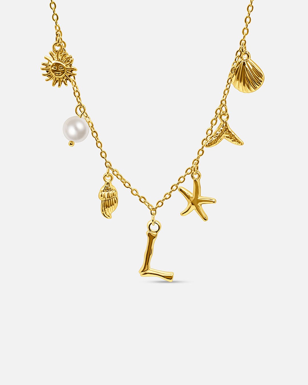 Summer Initial Necklace