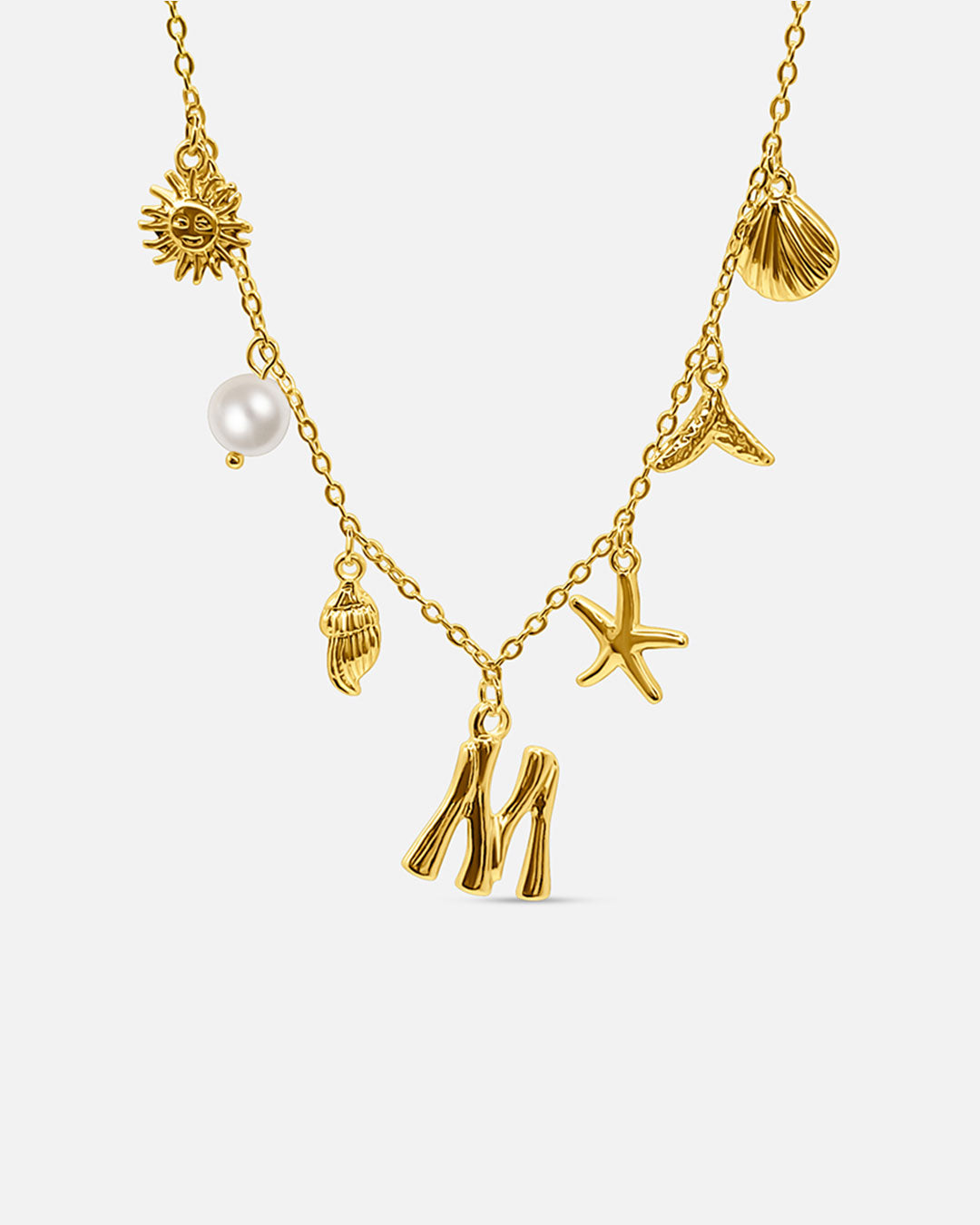 Summer Initial Necklace