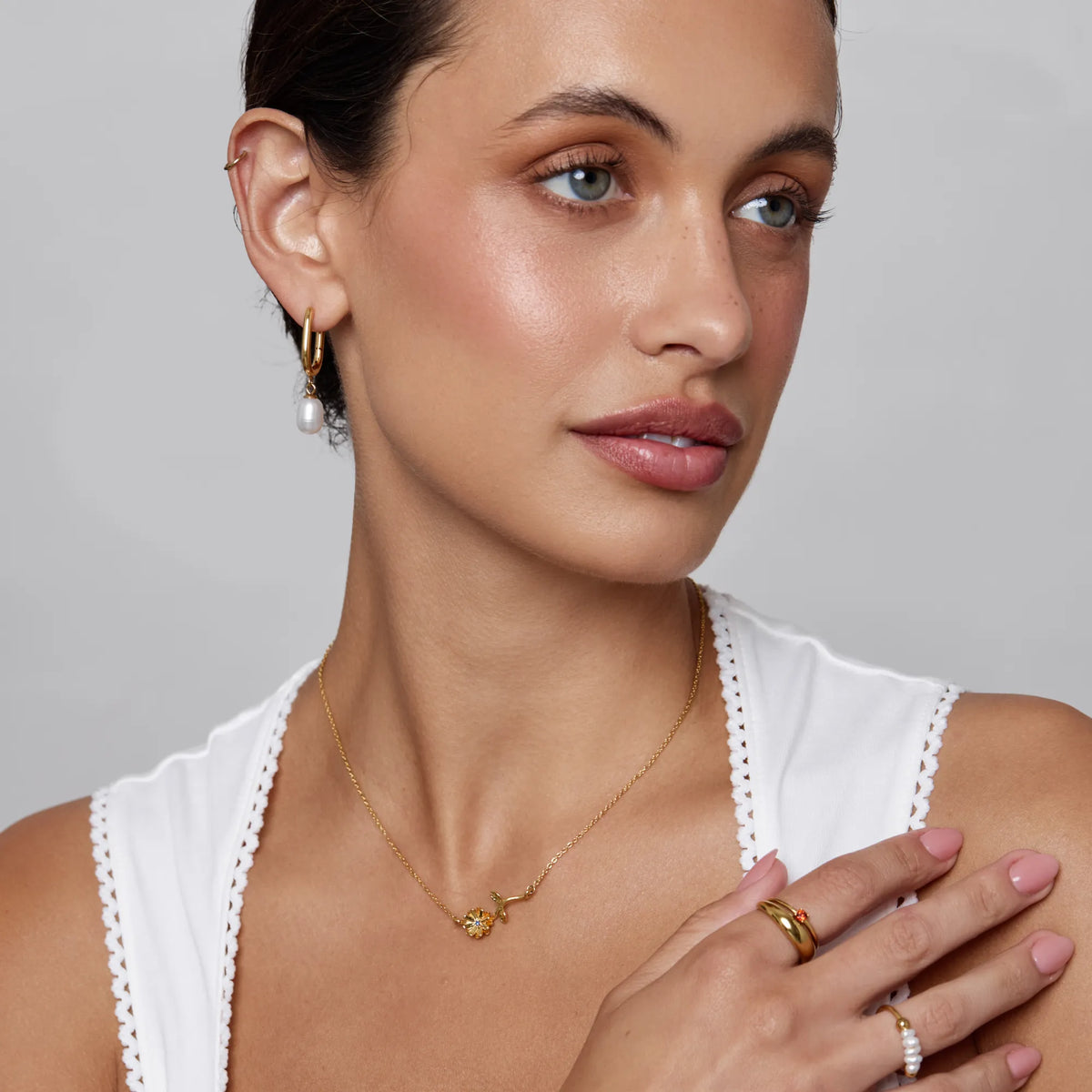 Collier délicat Fleur de Naissance