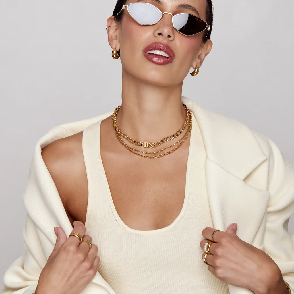 Collier Ras du Cou Initiales