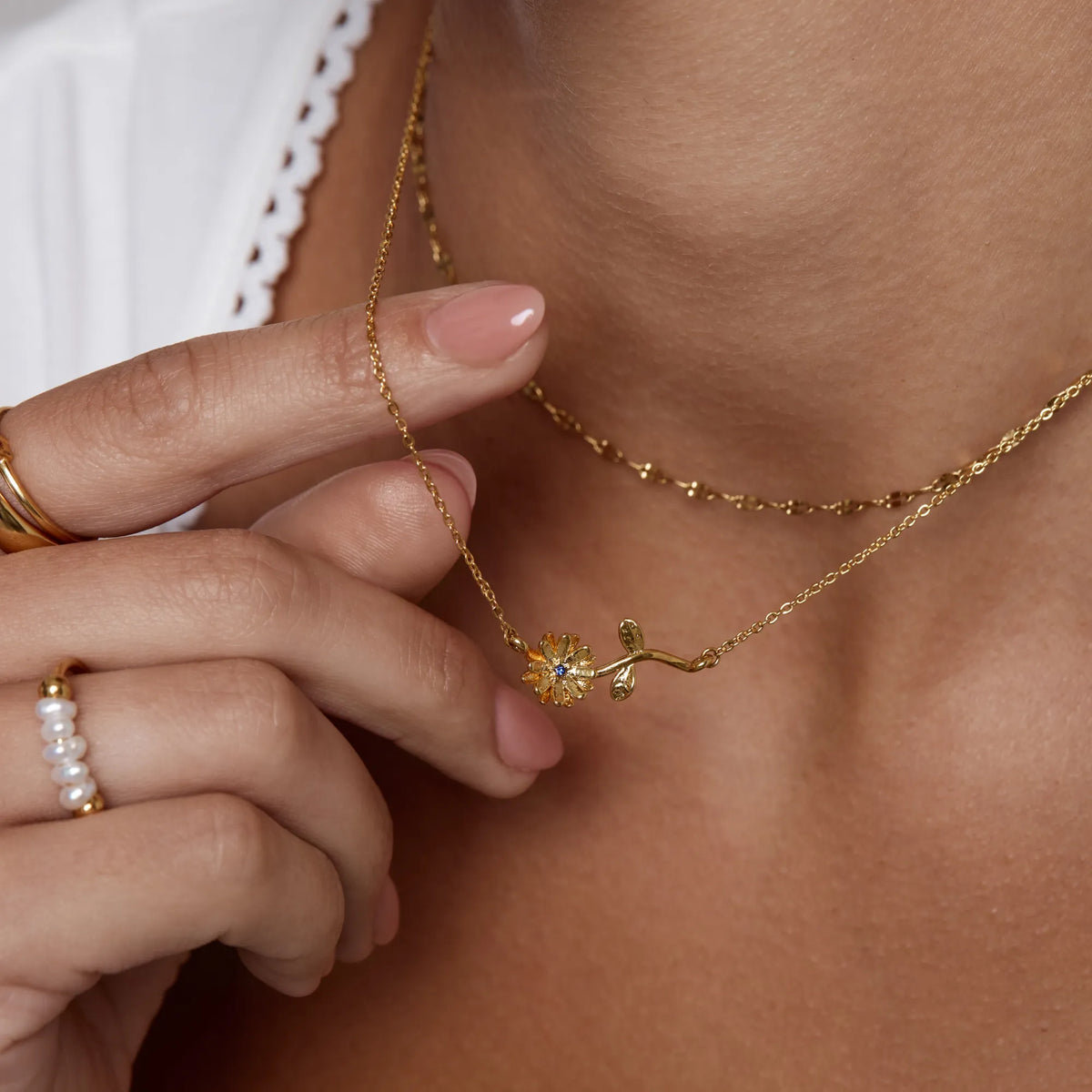 Collier délicat Fleur de Naissance