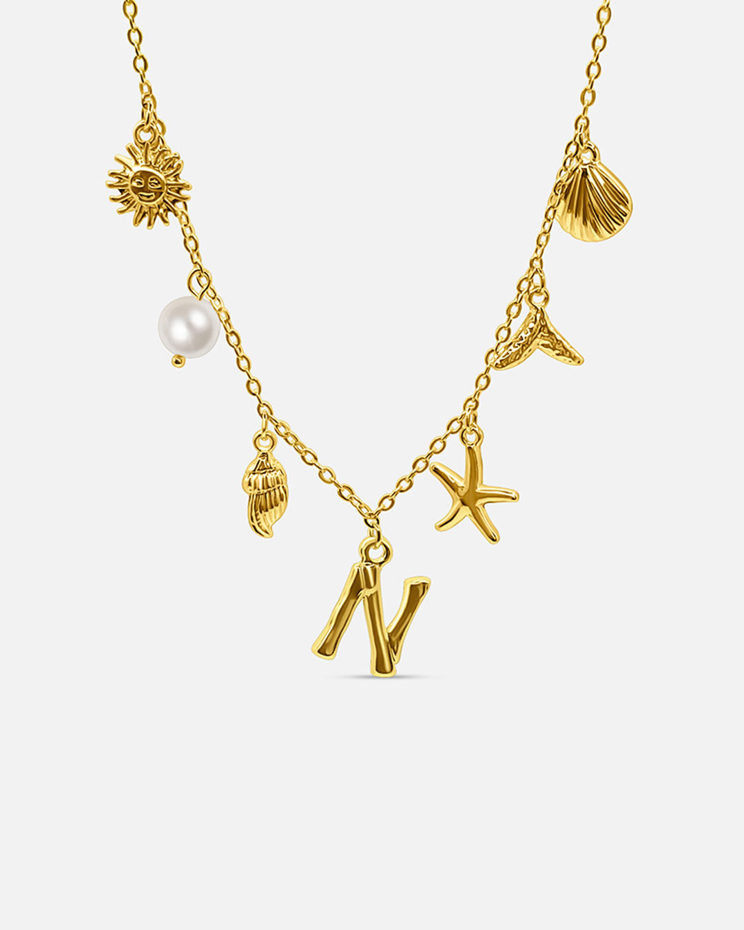 Summer Initial Necklace