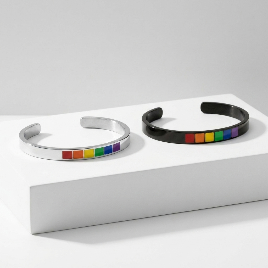 Rainbow Cuff Bracelet