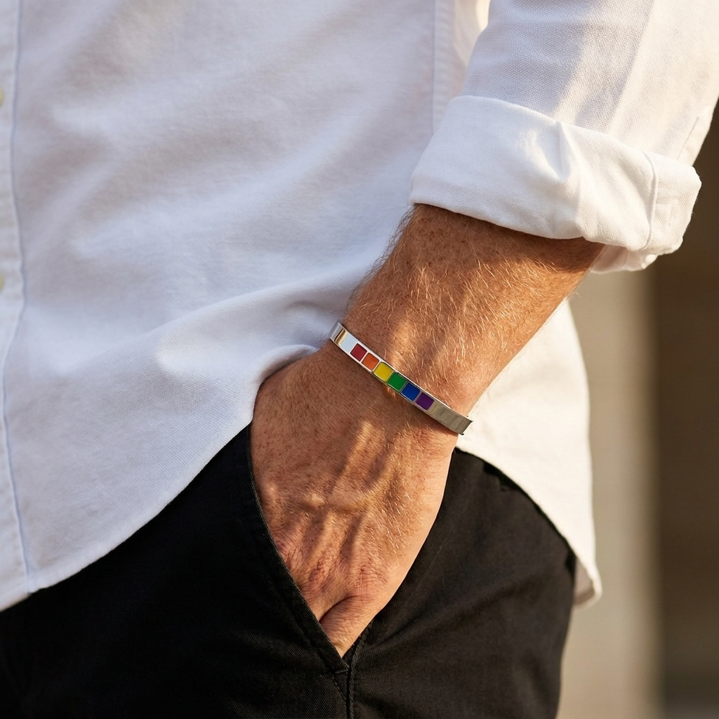 Rainbow Cuff Bracelet