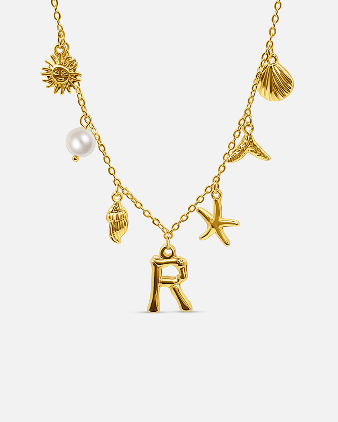 Summer Initial Necklace