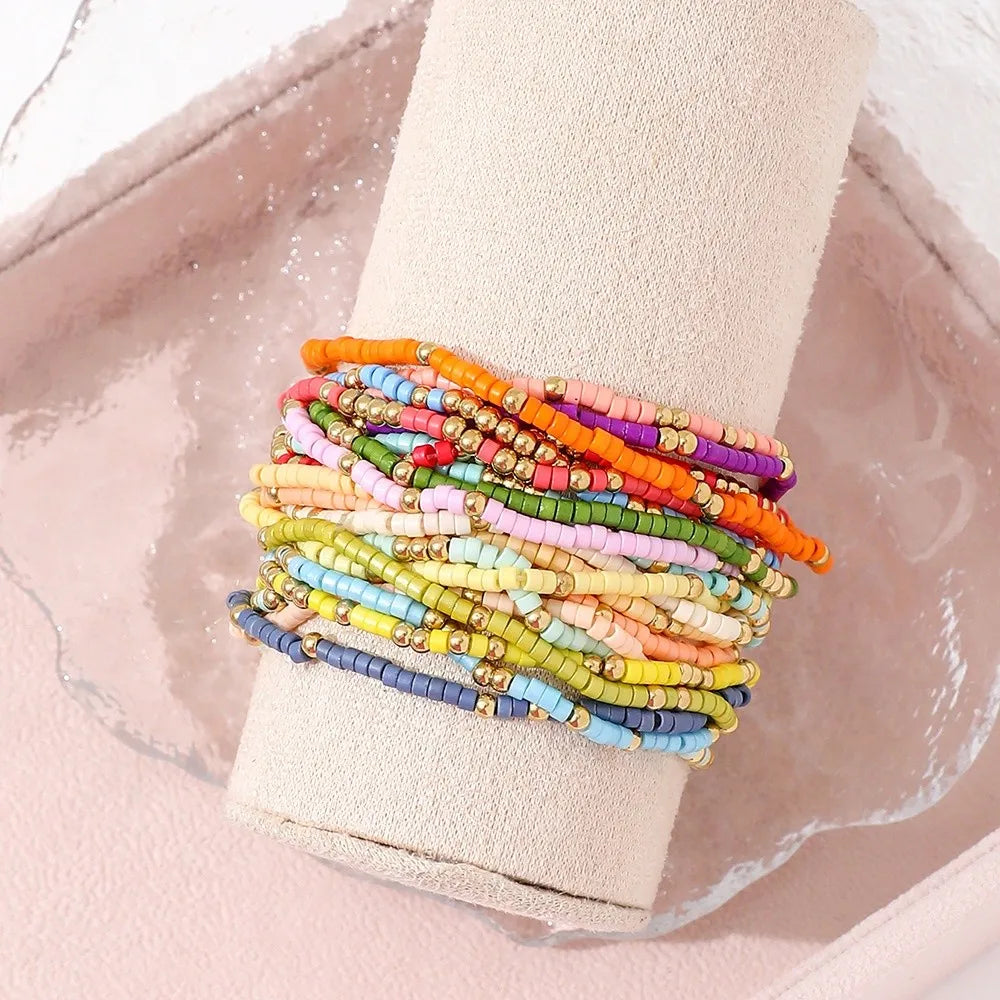 Rainbow Stack Bracelets