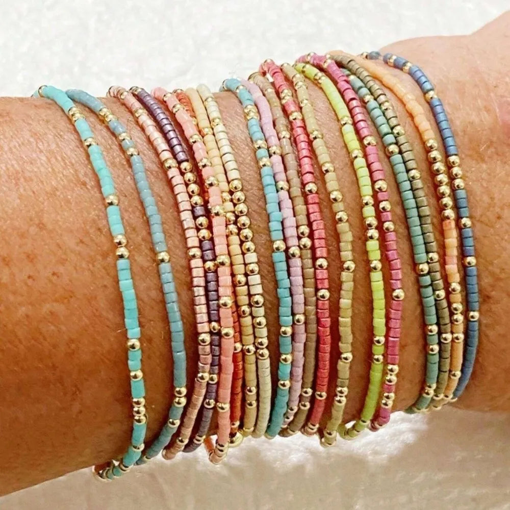 Rainbow Stack Bracelets