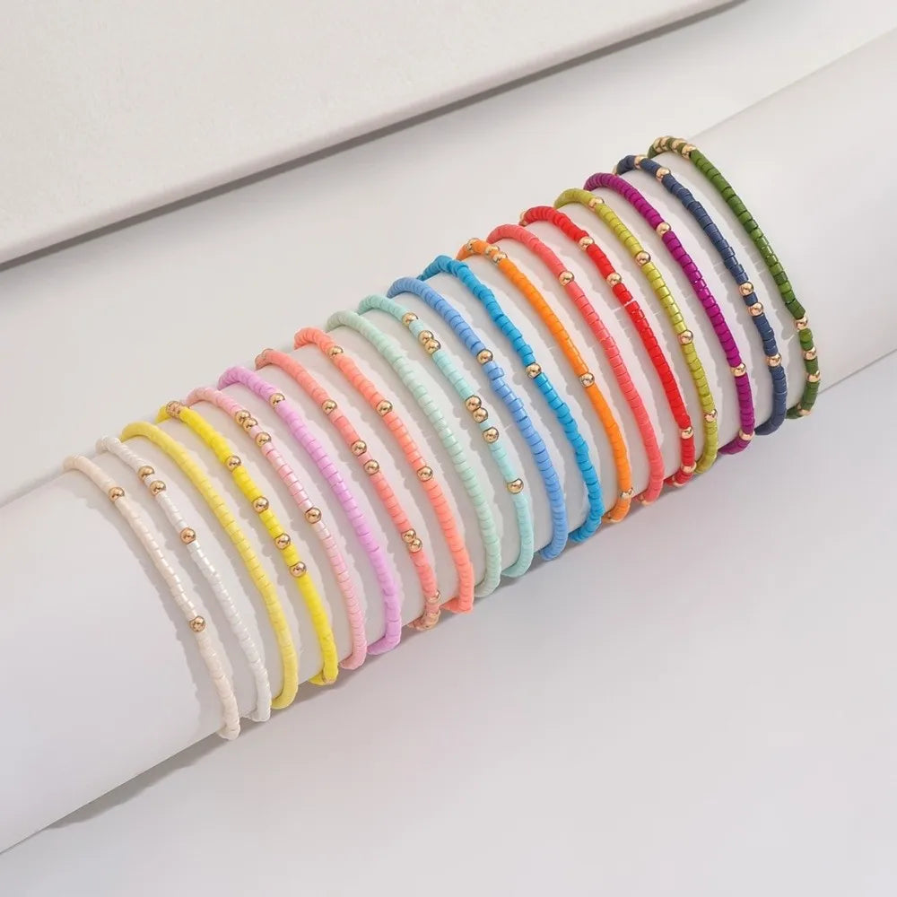 Rainbow Stack Bracelets