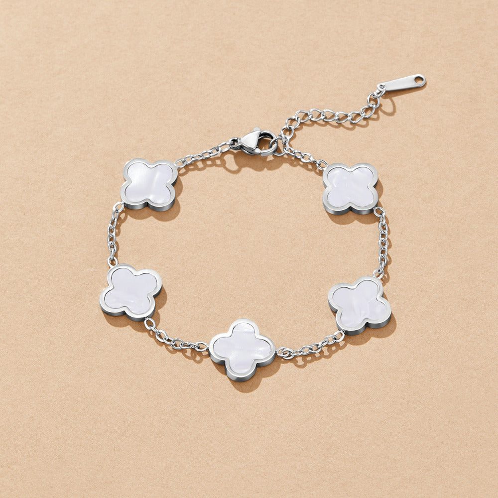 The Silver Clover Bracelet