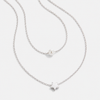 Noa Layered Silver Necklace