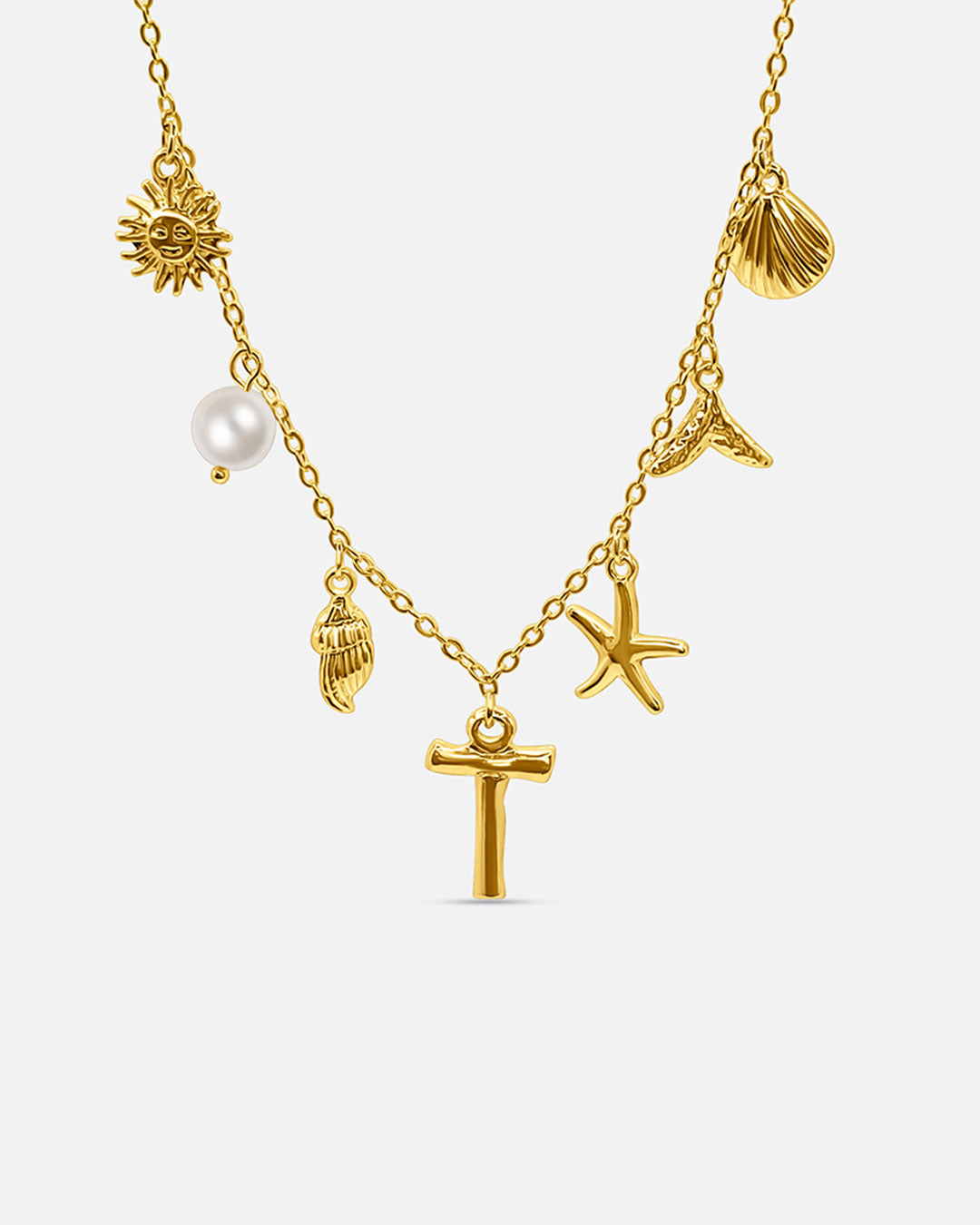 Summer Initial Necklace