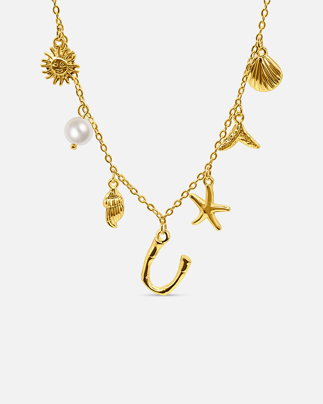 Summer Initial Necklace