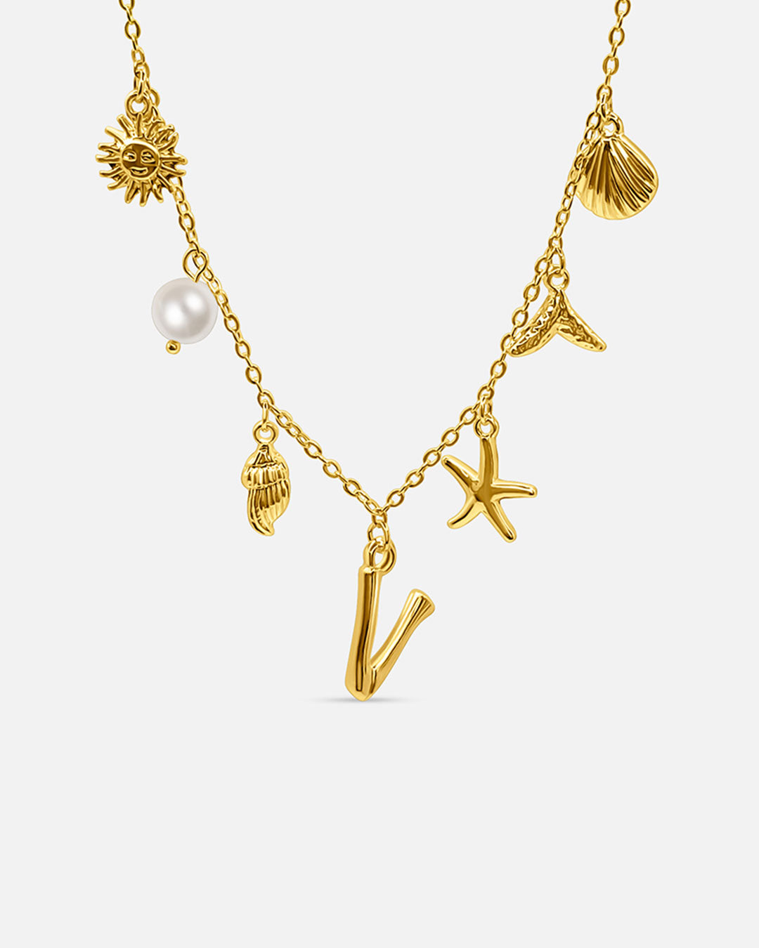 Summer Initial Necklace
