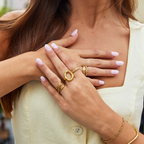 Alina Melted Gold Ring